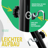 KESSER® XXL Hangmat 2 personen - Tot 200kg - Metalen Frame - Antraciet